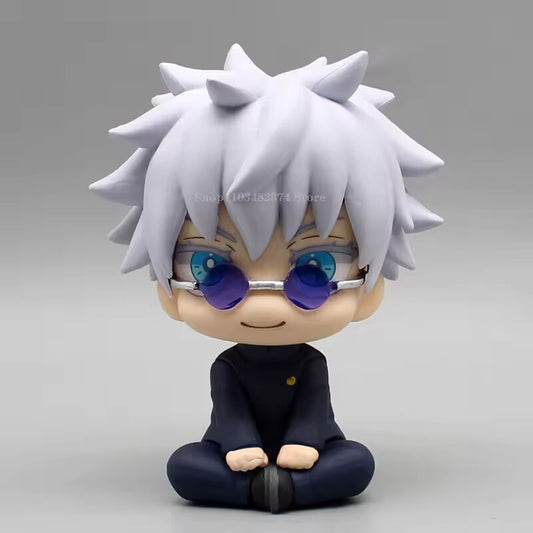 Anime Kawaii Fushiguro Lookup Ryomen Sukuna Toy Gojo Jujutsu Kaisen Mini Figures Geto Suguru Sitting Figure PVC Collection Dolls